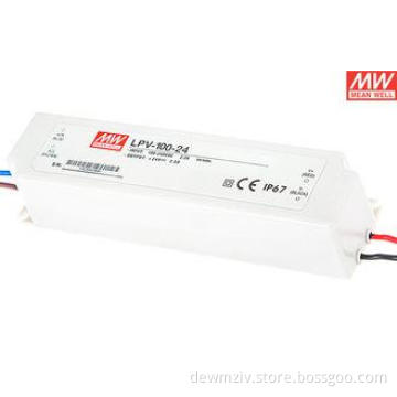 LPV series 24 volt 100 watt led light strip ac adapter / po